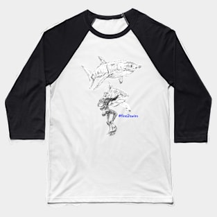 Shark Dive Baseball T-Shirt